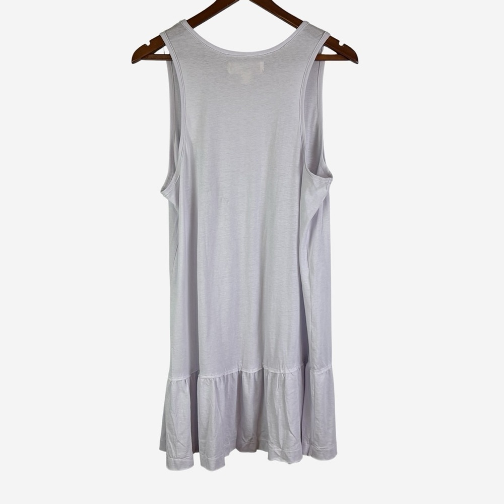 NWT Free People Beach Sleeveless Cotton Peplum Dress Size L Dropped Waist Casual - Picture 4 of 9
